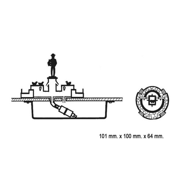 1/87 Anıt Çeşme Maketi, Faller 130232 - Görsel 4