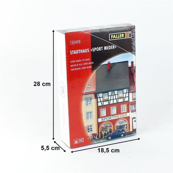 1/87 Sport Meder Binası Maketi, Faller 130498 - Görsel 5