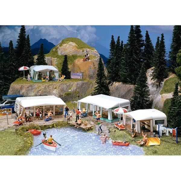 1/87 Kamping Karavan Seti Maketi, Faller 130503