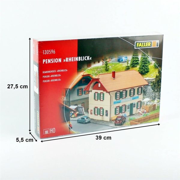 1/87 Rheinblick Pansiyonu Maketi, Faller 130596 - Görsel 5