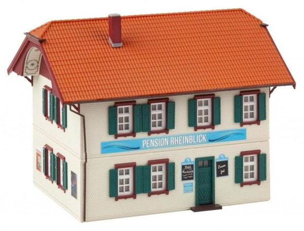 1/87 Rheinblick Pansiyonu Maketi, Faller 130596 - Görsel 3