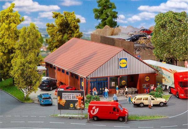 1/87 Lidl Süpermarket Maketi, Faller 130615
