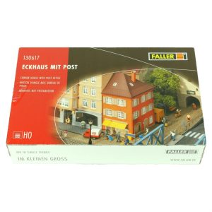 1/87 Posta Ofisli Köşe Bina Maketi, Faller 130617