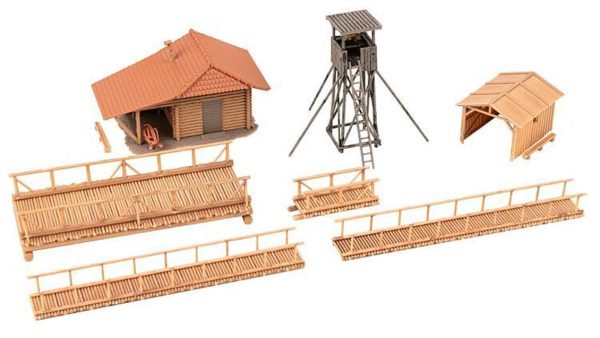 1/87 Ahşap Zeminli Avcı Evi Maketi, Faller 130637 - Görsel 2