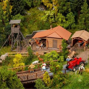 1/87 Ahşap Zeminli Avcı Evi Maketi, Faller 130637