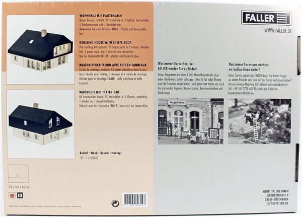 1/87 Metal Çatılı Villa Maketi, Faller 130642 - Görsel 4
