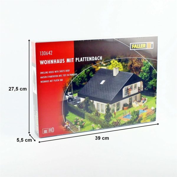 1/87 Metal Çatılı Villa Maketi, Faller 130642 - Görsel 5