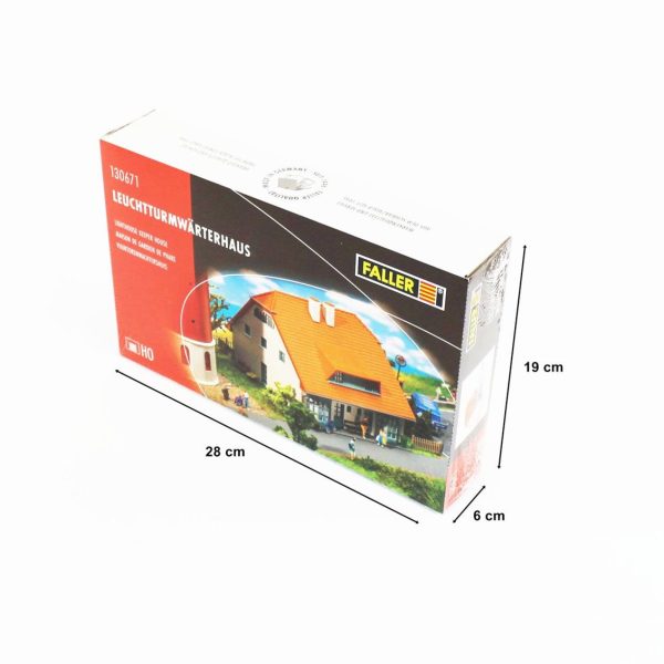 1/87 Deniz Feneri Bekçisinin Evi Maketi, Faller 130671 - Görsel 4