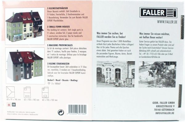 1/87 Üçlü Kasaba Evi Maketi, Faller 130708 - Görsel 4