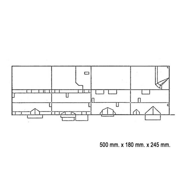 1/87 Sıralı Apartmanlar Maketi, Faller 130915 - Görsel 5