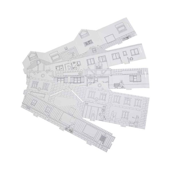 1/87 Farklı 5 Yapı Başlangıç Seti Boyanabilir Maketi, Faller 150300