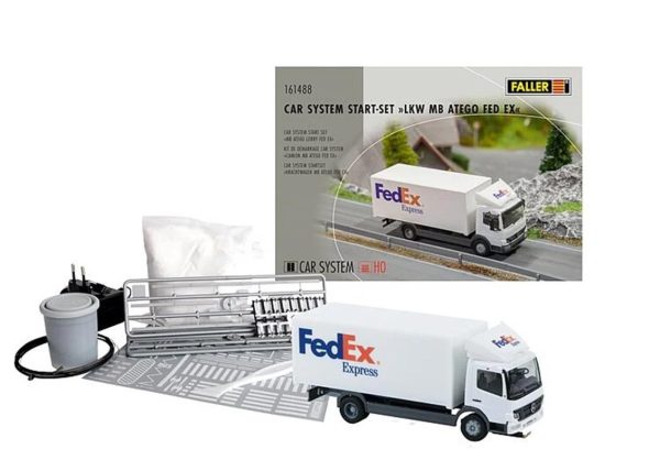 1/87 Car System Başlangıç Seti MB FedEx Kamyonlu, Faller 161488 - Görsel 2