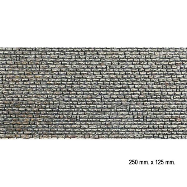 1/87 DoğalTaş Duvarlı Desenli Dekor Levhası, 25 X 12 5 Cm., Faller 170603