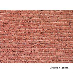 1/87 Tuğla Duvar Desenli Dekor Levhası, 25 X 12 5 Cm., Faller 170607
