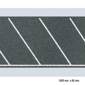 1/87 Asfalt Araç Park Yeri Kaplaması Diagonal Bölünmüş 100 X 6 Cm., Faller 170634