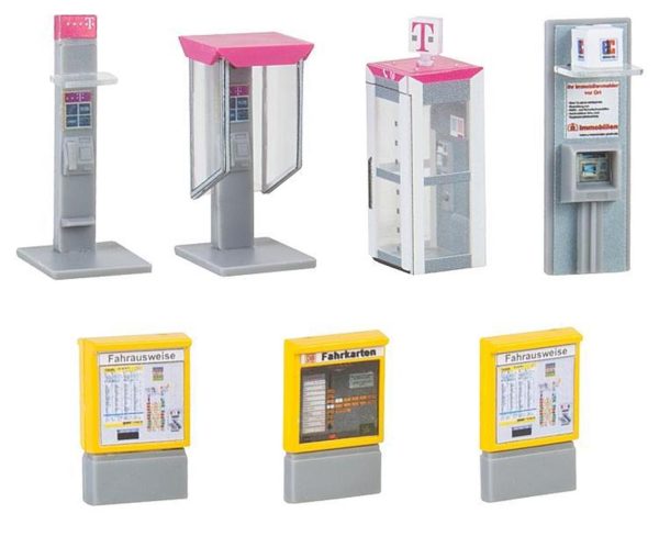 1/87 Bilet ve Telefon Otomatları Maketi, Faller 180347 - Görsel 3