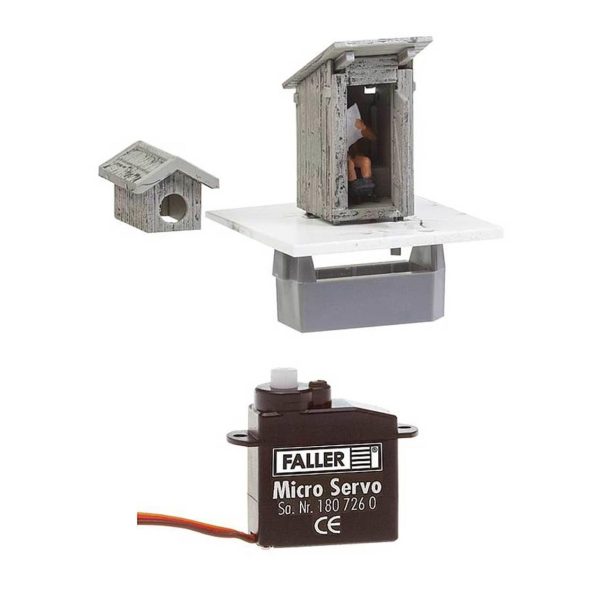 1/87 Küçük Tuvalet Servo Motorlu Maketi, Faller 180396 - Görsel 3