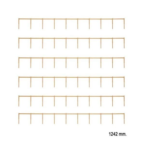 1/87 Ahşap Korkuluk 1242 mm. Maketi, Faller 180427 - Görsel 2