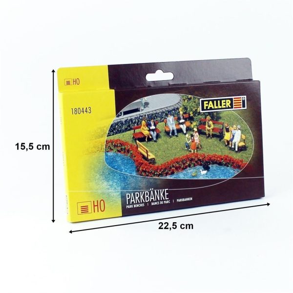 1/87 Park Bankları ( 12 Adet ) Maketi, Faller 180443 - Görsel 2