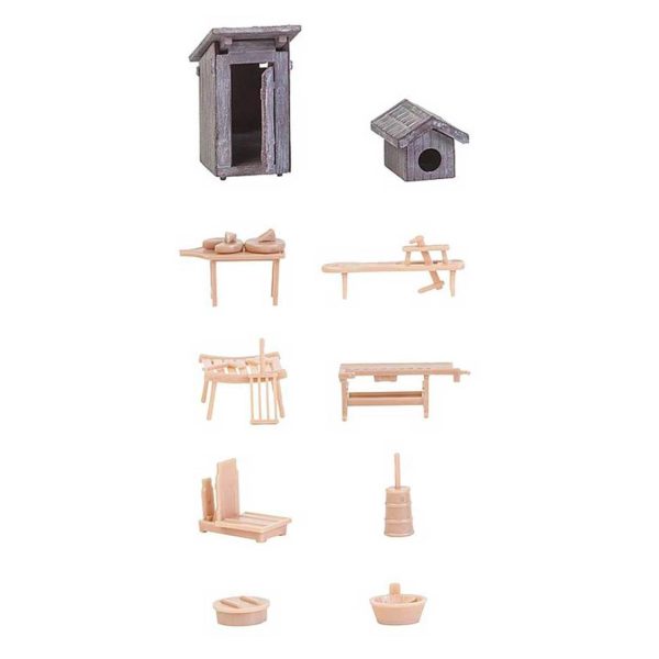 1/87 Kır Evi Bahçe Mobilyaları Maketi, Faller 180449 - Görsel 2