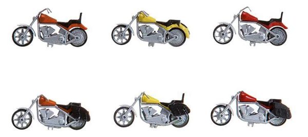 1/87 Motorsikletler ( 6 Adet ) Maketi, Faller 180603 - Görsel 2