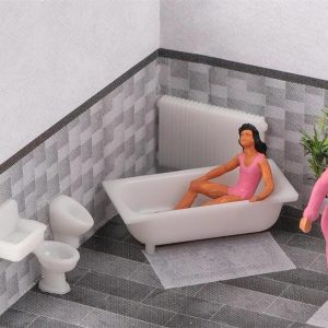 1/87 Banyo Seramik Seti Maketi, Faller 180993