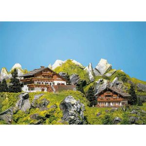 1/160 Alplere Özgü Teraslı Dağ Evi Maketi, Faller 232230