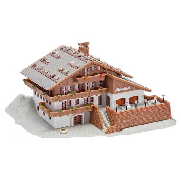 1/160 Alplere Özgü Teraslı Dağ Evi Maketi, Faller 232230 - Görsel 2