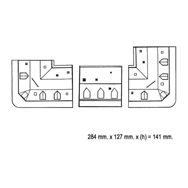 1/160 Tek Cepheli Ve Bitisik Apartmanlar Maketi, Faller 232266 - Görsel 4