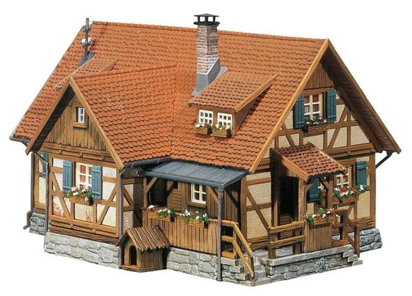1/160 Kırsal Yarı Ahşap Ev Maketi, Faller 232340 - Görsel 2