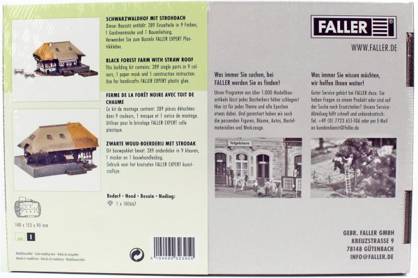 1/87 Hasır Çatılı Kara Orman Çiftlik Evi Maketi, Faller 232395 - Görsel 4