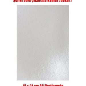 Fedo 012 Sulu Çıkartma (Decal) Kağıdı-Şeffaf, A5, 15X21 Cm.