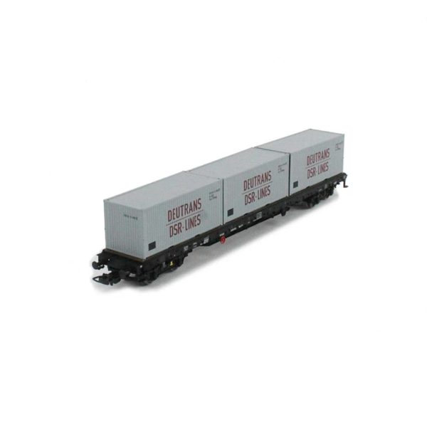 Flatcar W/3 Containers Dsr Dr IV, Classic Line, Piko 54829 - Görsel 2