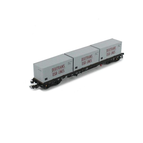 Flatcar W/3 Containers Dsr Dr IV, Classic Line, Piko 54829 - Görsel 4