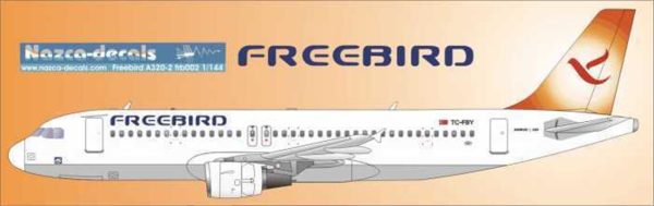 1/144 Freebird Decal-New Scheme Orange Tail, Nazca Decals Frb003