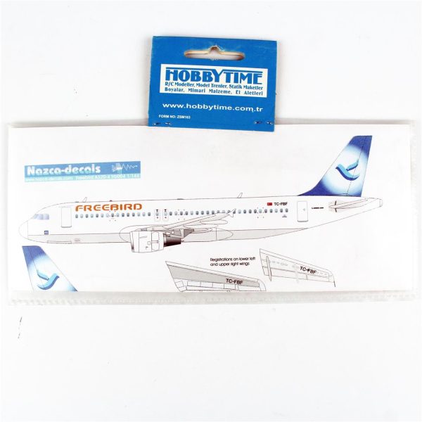 1/144 Freebird A-320, Nazca Decals Frb004 - Görsel 2