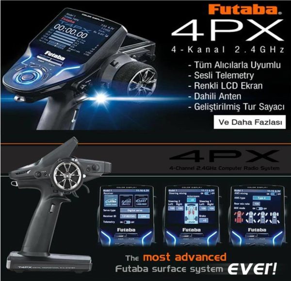 4PX Kumanda 4 Kanal 2 4GHz T-FHSS, Futaba 50030943 - Görsel 2