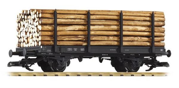 G-Db III 2-Axle Flatcar W/Log Load, Piko 37781