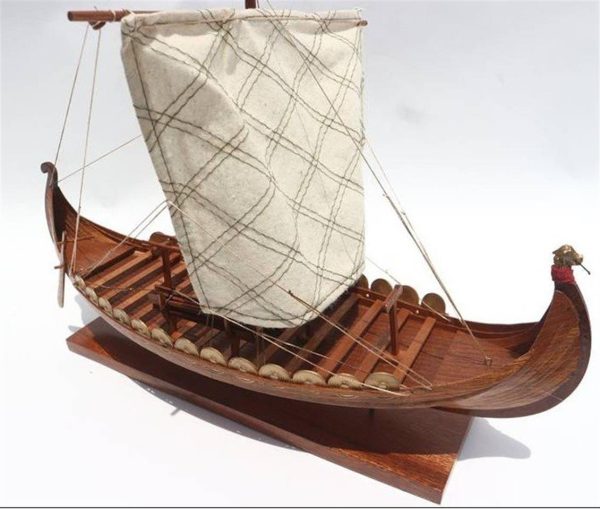 Vıkıng Clınker Hull Yelkenli Gemi Maketi, Gianhien Fb0011W45 - Görsel 2