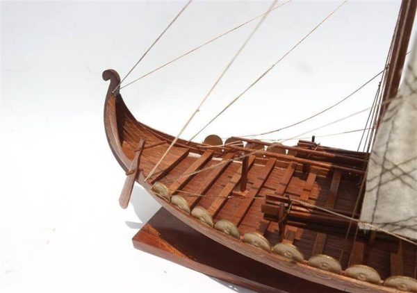Vıkıng Clınker Hull Yelkenli Gemi Maketi, Gianhien Fb0011W45 - Görsel 4