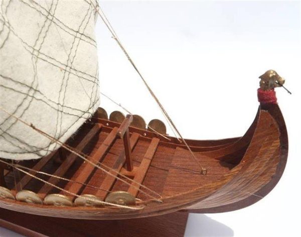 Vıkıng Clınker Hull Yelkenli Gemi Maketi, Gianhien Fb0011W45 - Görsel 3
