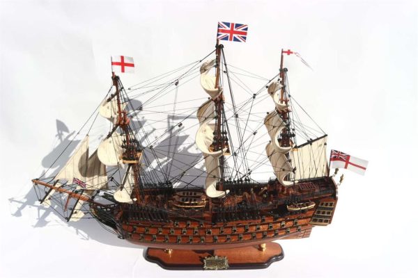 Hms Vıctory Ahşap Hazır Yelkenli Savaş Gemisi Maketi, Gianhien Ts0001W40 - Görsel 2