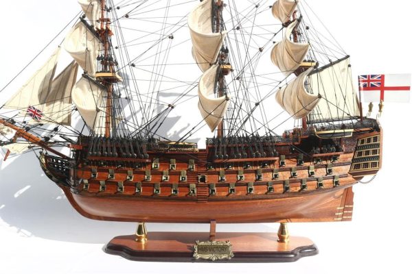 Hms Vıctory Ahşap Hazır Yelkenli Savaş Gemisi Maketi, Gianhien Ts0001W40 - Görsel 3