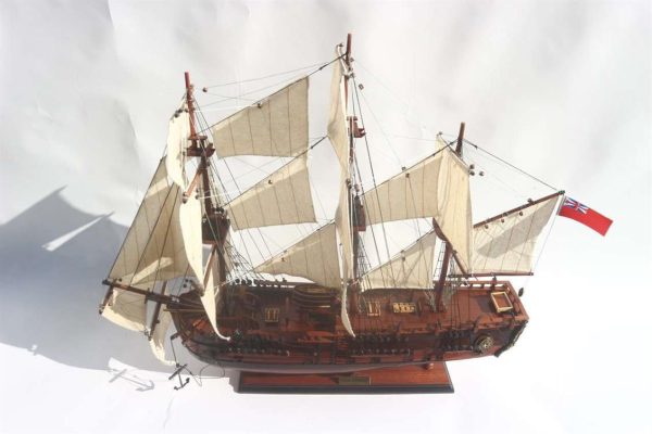 Hms Bark Endeavour Ahşap Hazır Yelkenli Savaş Gemisi Maketi, Gianhien Ts0006W60 - Görsel 2