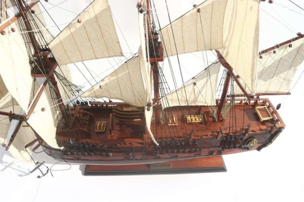 Hms Bark Endeavour Ahşap Hazır Yelkenli Savaş Gemisi Maketi, Gianhien Ts0006W60 - Görsel 4