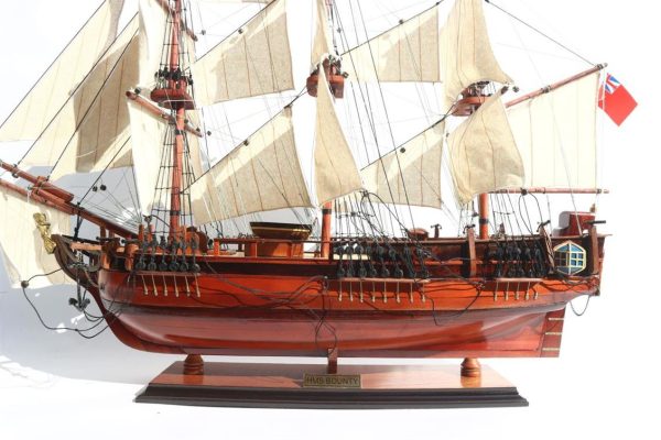 Hms Bounty Ahşap Hazır Yelkenli Savaş Gemisi Maketi, Gianhien Ts0020W60 - Görsel 3