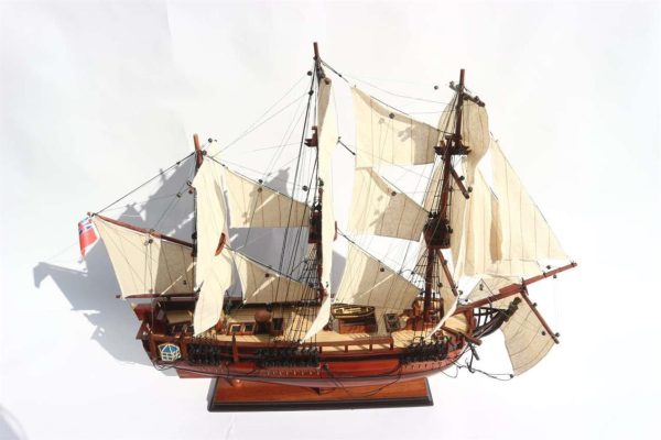 Hms Bounty Ahşap Hazır Yelkenli Savaş Gemisi Maketi, Gianhien Ts0020W60 - Görsel 4