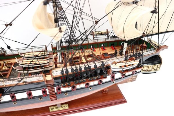 Uss Constıtutıon AhşapDetaylı Yelkenli Savaş Gemisi Maketi, Gianhien Ts0023P70 - Görsel 5
