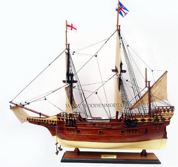 Mayflower Ahşap Hazır Yelkenli Gemi Maketi, Gianhien Ts0065P