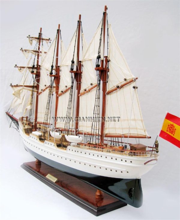 Juan Sebastıan De Elcano Ahşap Hazır Yelkenli Gemi Maketi, Gianhien Ts0067P - Görsel 3